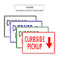 Curbside Pickup Aluminum Metal Sign