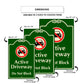 Active Driveway Do Not Block Aluminum Sign