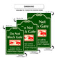 Do Not Block Gate Violators Will Be Ticketed Or Towed Aluminum Metal Sign