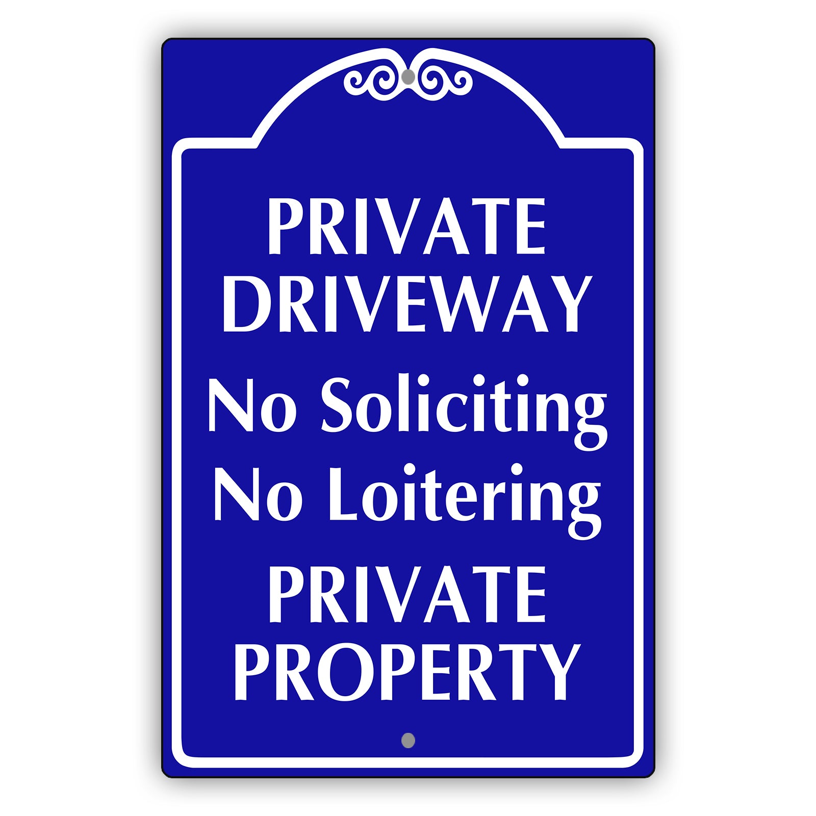 Private Driveway No Soliciting No Loitering Private Property