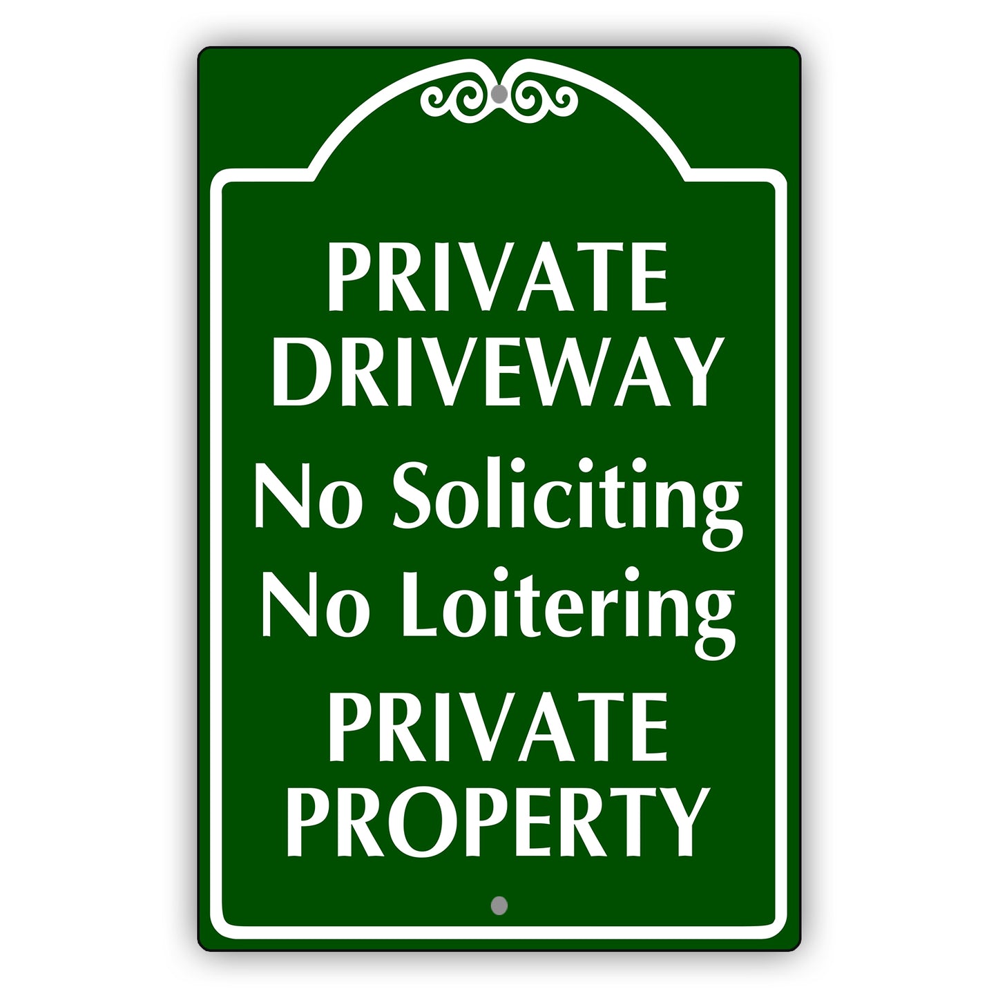 Private Driveway No Soliciting No Loitering Private Property