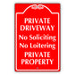 Private Driveway No Soliciting No Loitering Private Property