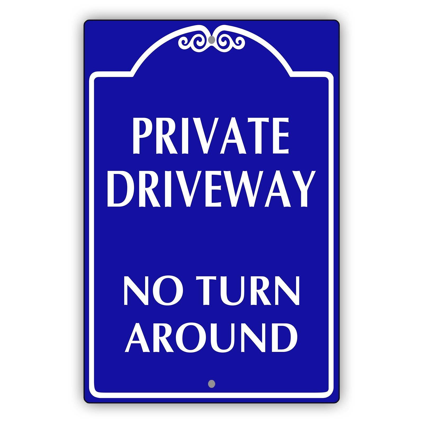 Private Driveway No Turn Around