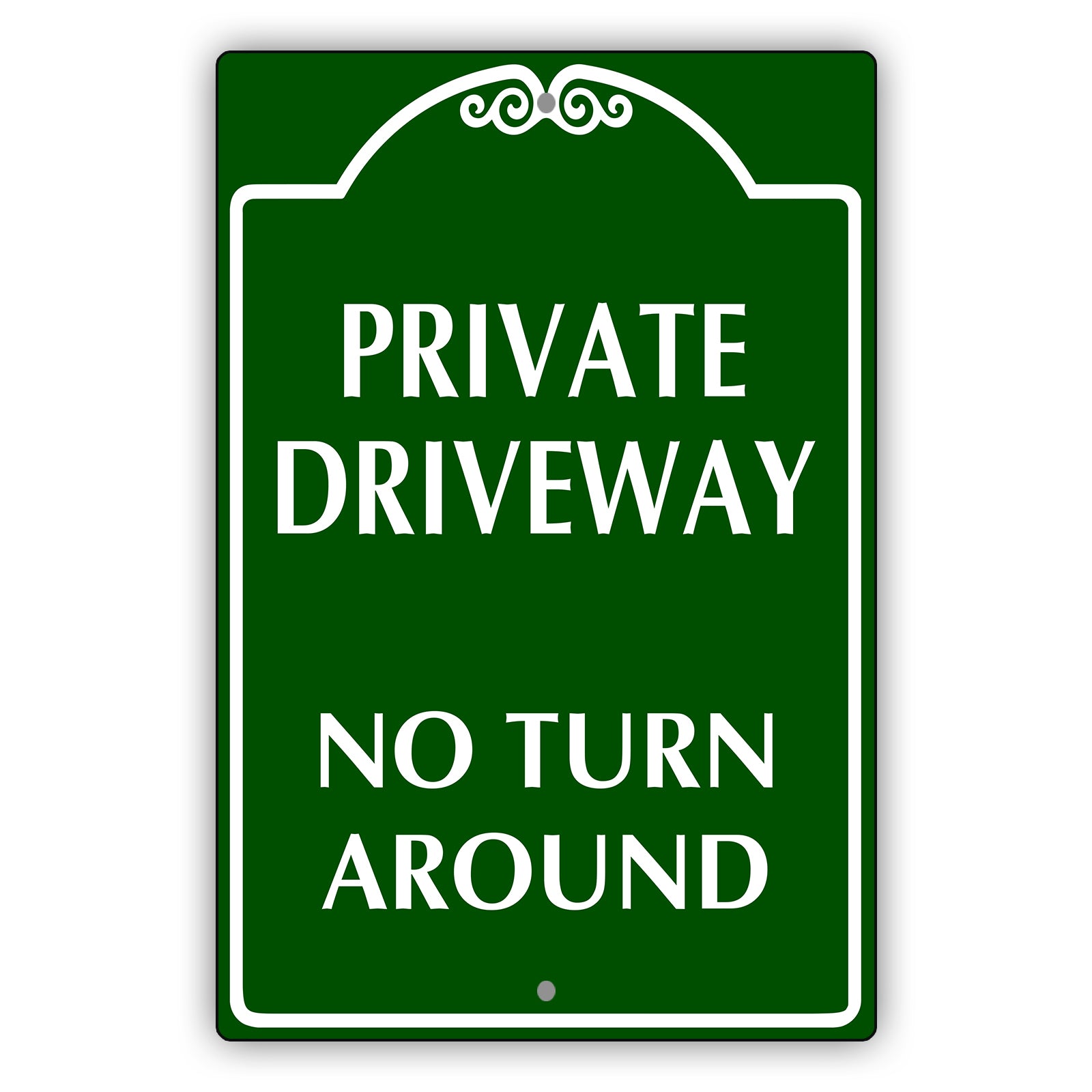 Private Driveway No Turn Around