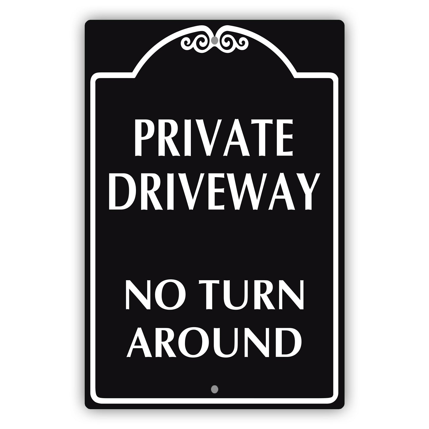 Private Driveway No Turn Around