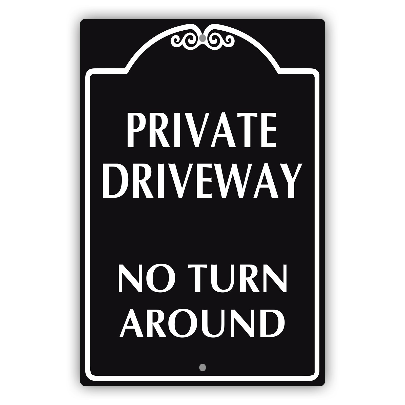 Private Driveway No Turn Around