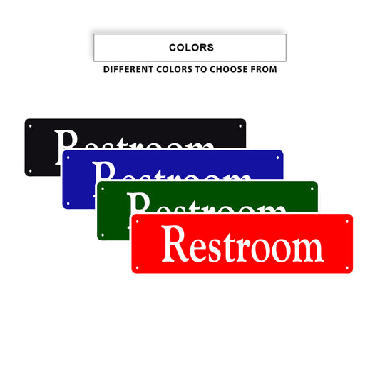 Restroom Aluminum Street Signs