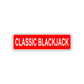 Classic Blackjack Aluminum Street Sign Red