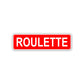 Roulette Aluminum Street Sign Red