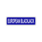 European Blackjack Aluminum Street Sign Blue