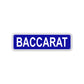 Baccarat Aluminum Street Sign Blue