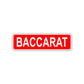 Baccarat Aluminum Street Sign Red