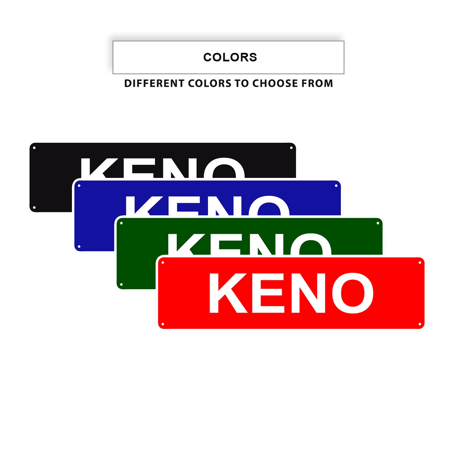 Keno Aluminum Street Signs