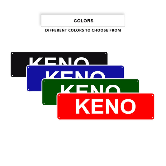 Keno Aluminum Street Signs