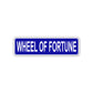 Wheel Of Fortune Aluminum Street Sign Blue