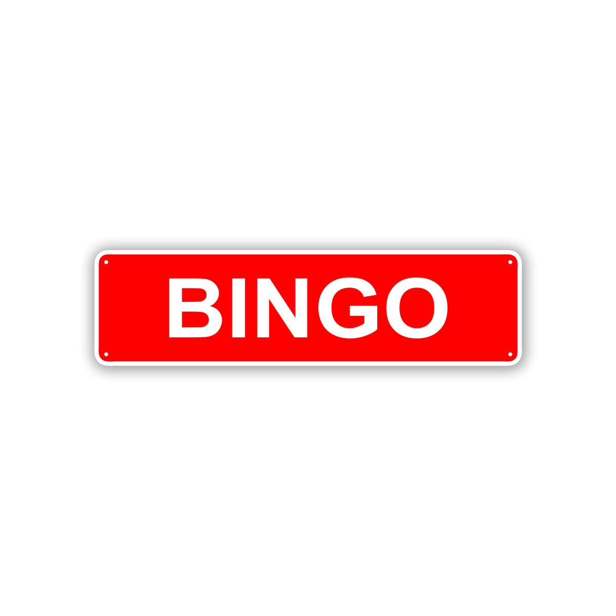 Bining Sign Bingo Aluminum Street Sign – Sign Fever