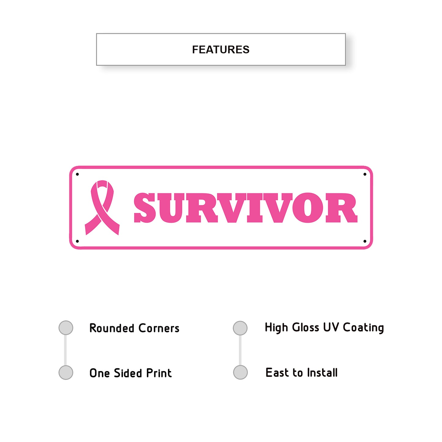 Survivor Aluminum Street Sign