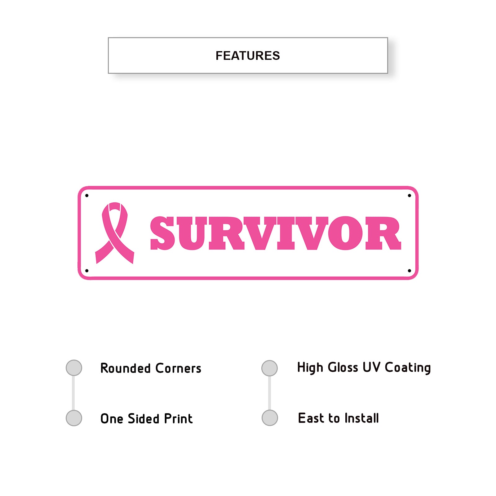 Survivor Aluminum Street Sign