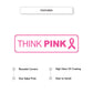 Think Pink Aluminum Street Sign
