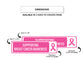 Supporting Breast Cancer Awareness Aluminum Street Sign