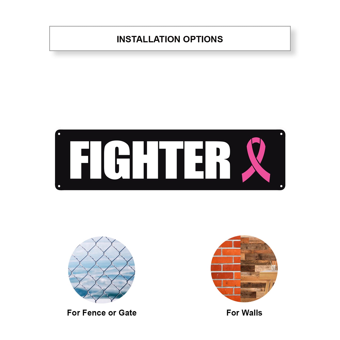 Fighter Aluminum Street Sign