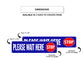 Stop Please Wait Here Aluminum Street Sign 