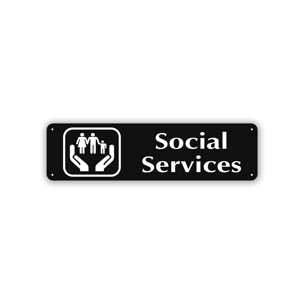 Red Community Service Sign Social Service Aluminum Street Sign – Sign Fever