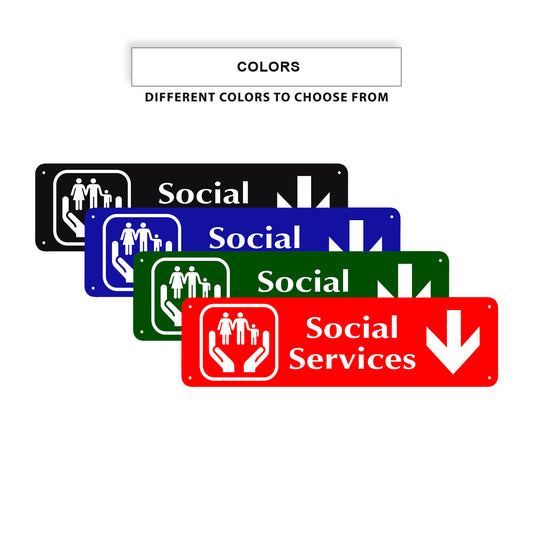 Social Services Aluminum Street Sign