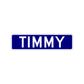 Timmy Aluminum Street Sign Blue