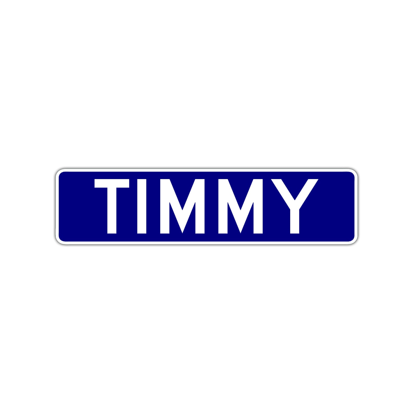 Timmy Aluminum Street Sign Blue