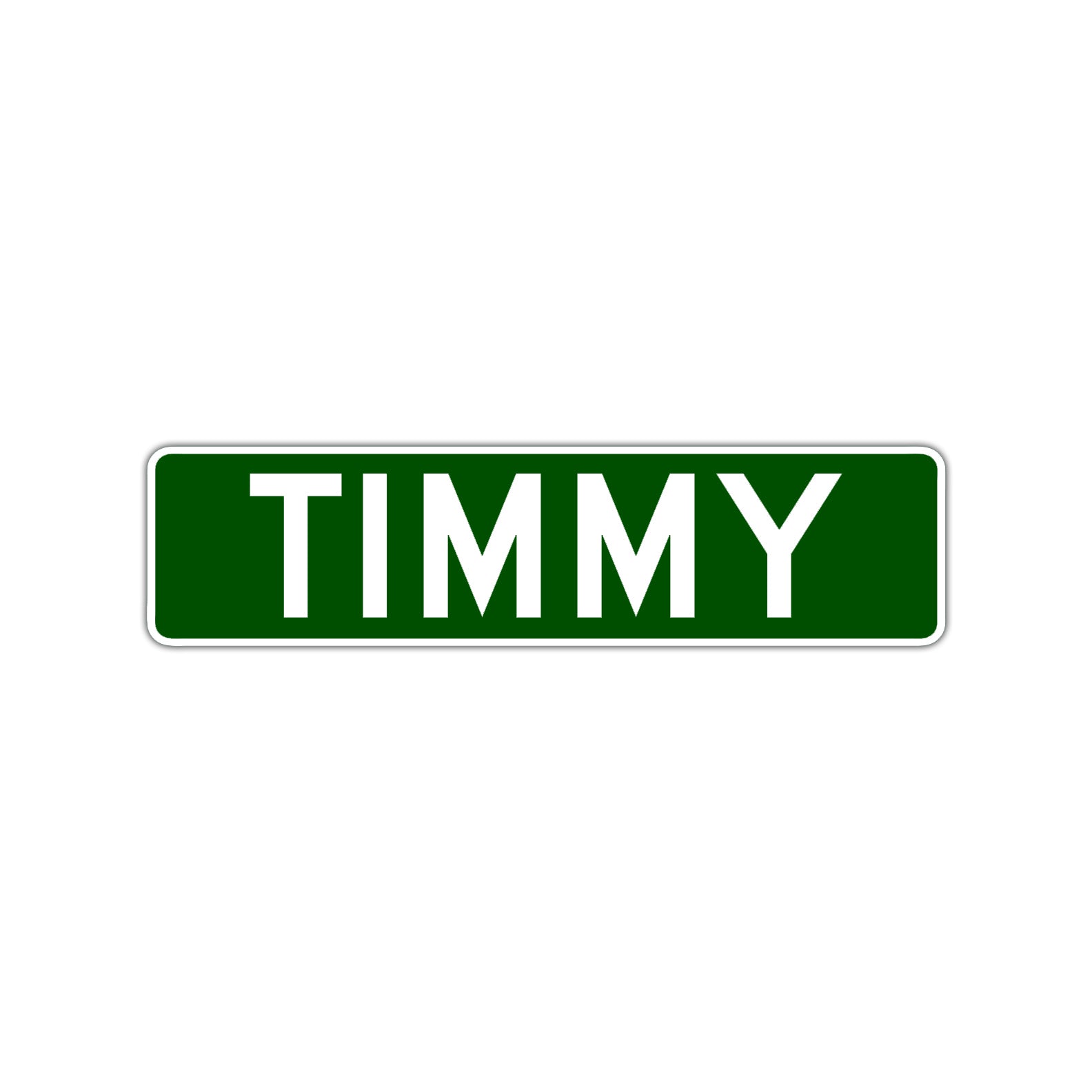 Timmy Aluminum Street Sign Green