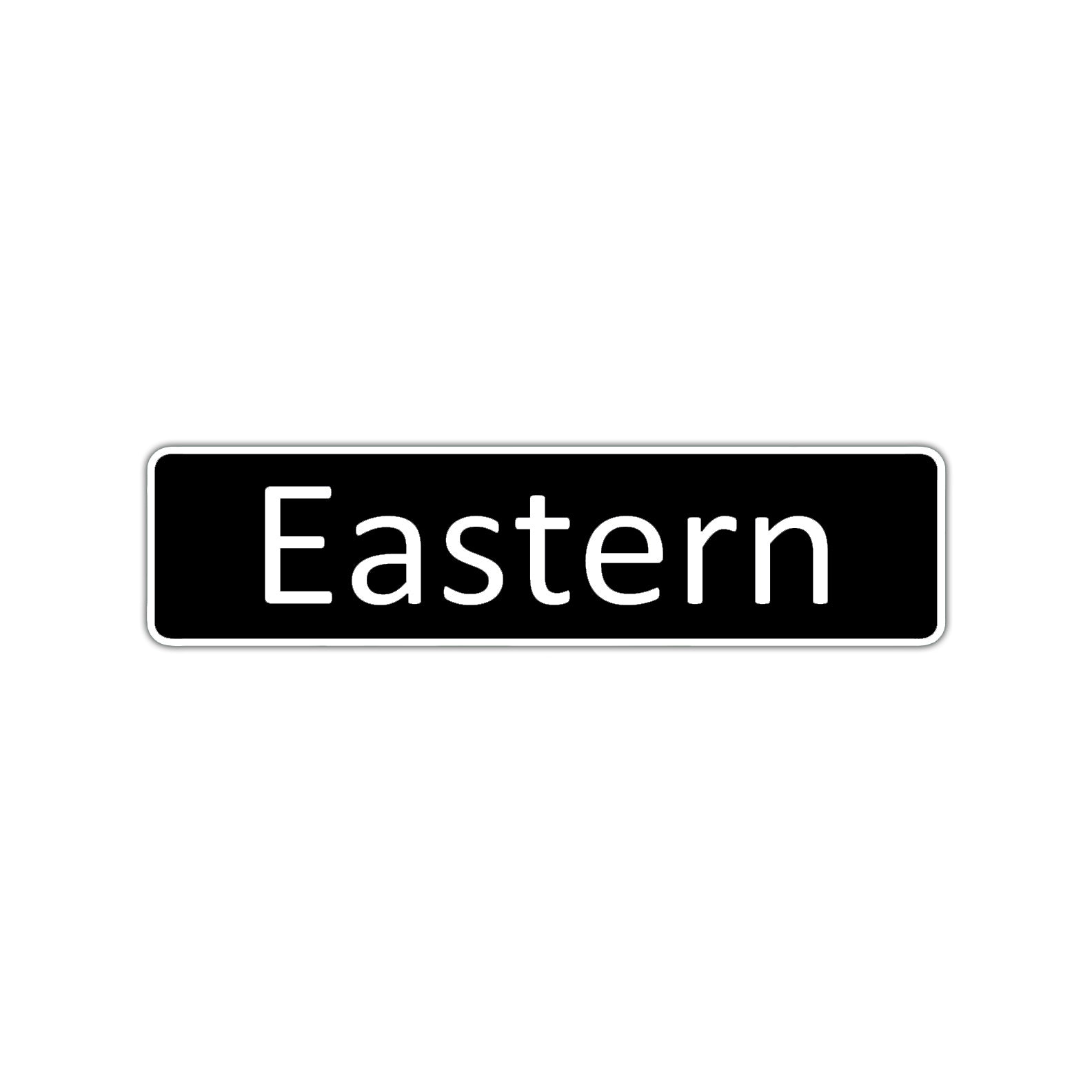 Eastern Aluminum Street Sign Black
