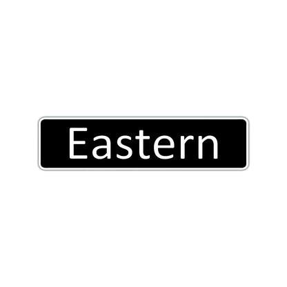 Eastern Aluminum Street Sign Black