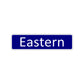 Eastern Aluminum Street Sign Blue