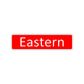 Eastern Aluminum Street Sign Red
