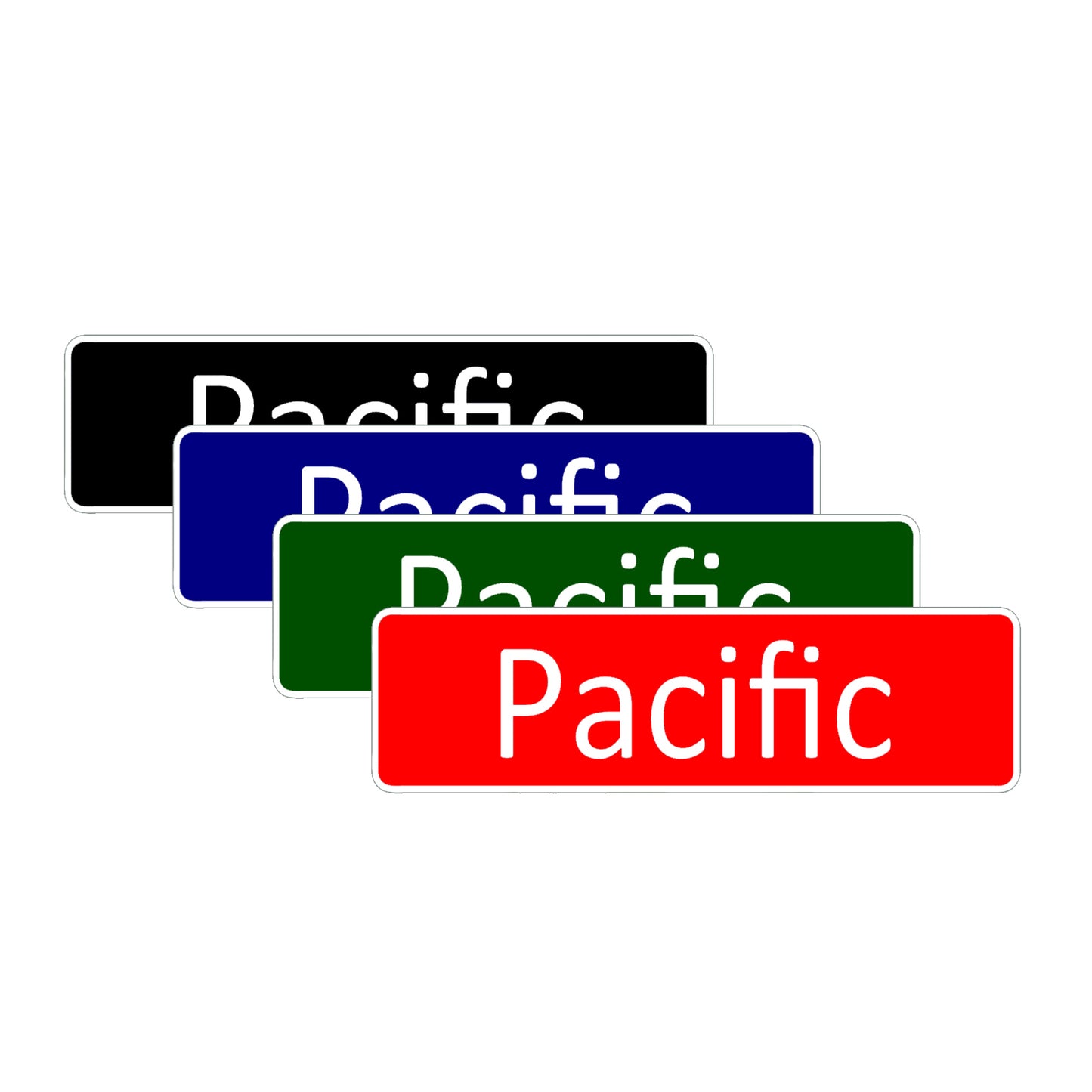 Pacific Aluminum Street Sign