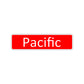 Pacific Aluminum Street Sign Red