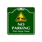No Parking Tow Away Zone Square Aluminum Metal Sign