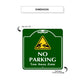 No Parking Tow Away Zone Square Aluminum Metal Sign