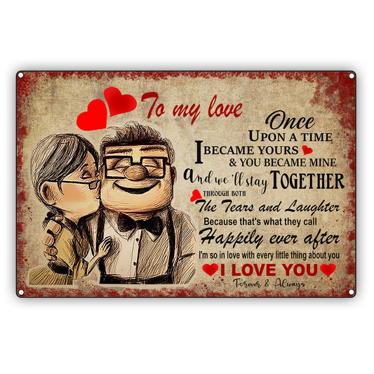 To My Love Wall Décor Vintage Décor Metal Sign