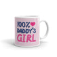 100% Daddy's Girl Custom Printed Cup