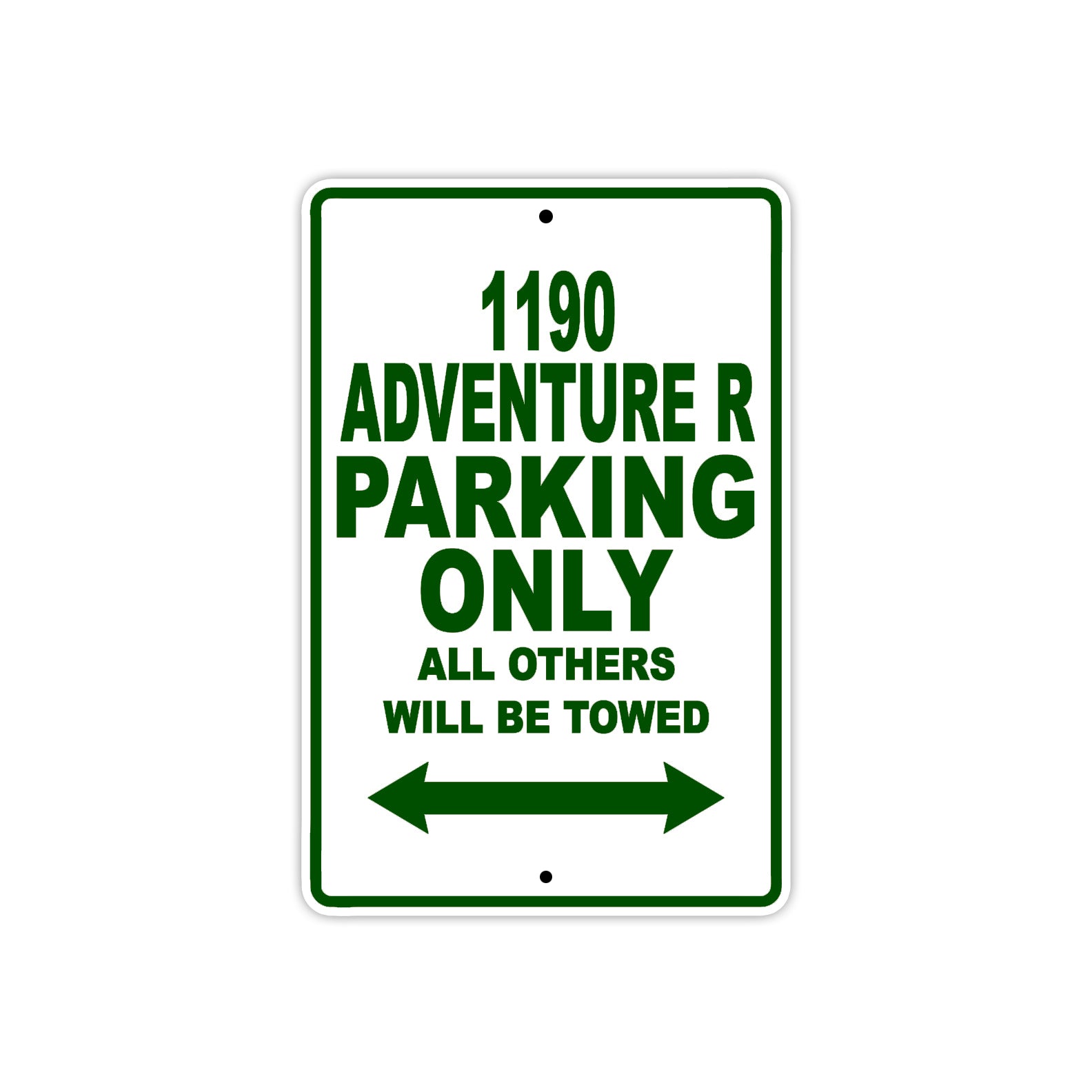 1190 adventure r parking only all others will be towed sign 