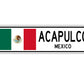 Acapulco Mexico Country City Flag Aluminum Metal Sign