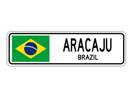 Aracaju Brazil Country City Flag Aluminum Metal Sign