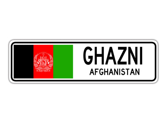 Ghazni Afghanistan Country City Flag Aluminum Metal Sign