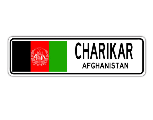 Charikar Afghanistan Country City Flag Aluminum Metal Sign