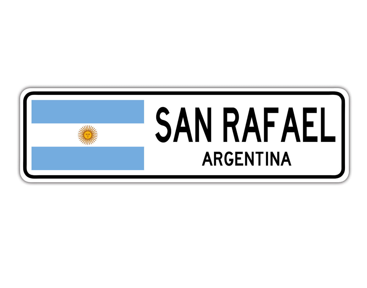 San Rafael Argentina Country City Flag Aluminum Sign – Sign Fever