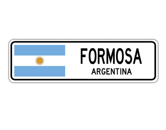 Formosa Argentina Country City Flag Aluminum Metal Sign