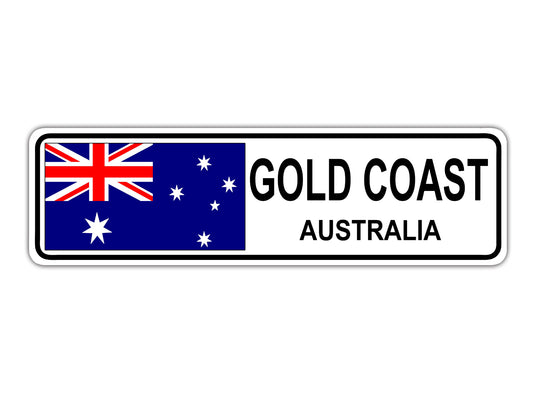 Gold Coast Australia Country City Flag Aluminum Metal Sign
