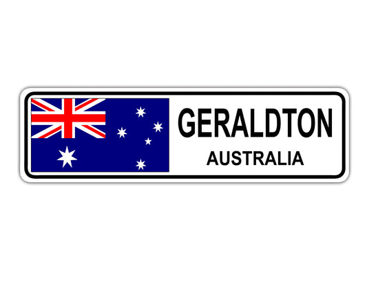 Geraldton Australia Country City Flag Aluminum Metal Sign 